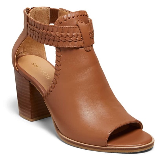 Jack Rogers Shoes - Jack Rogers Tinsley Leather Open-Toe Booties size 8